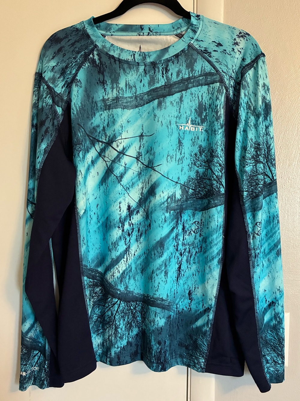 Habit Blue Long Sleeve Outdoor Shirt